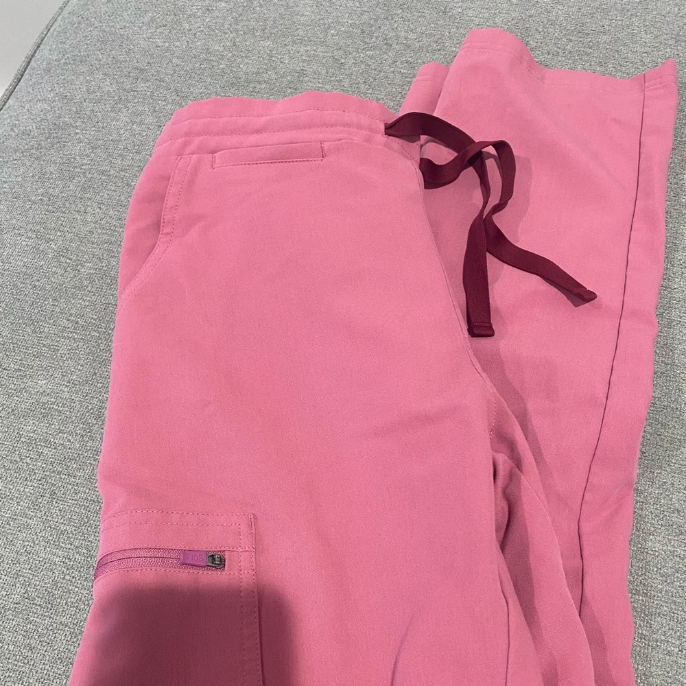 XS FIGS YOLA SKINNY SCRUB PANTS QUARTZ